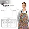 Förkläden Tophome Kitchen Apron Cartoon Graffiti Frisör Justerbar ärmlös Canvas Förkläden för män Kvinnor Kids Hemstädverktyg 231013