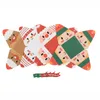 Gift Wrap 10st Happy Christmas Boxes Santa Claus Snowman Triangle Candy Biscuit Cookie Merry Xmas Party