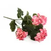 Dekorativa blommor 1 Artificialr Geranium Red Pink Plant Artificia Plants Artificial Flower Party vardagsrum sovrum dekoration-skapad