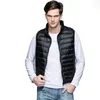 Herenvesten Lente Man Eendendons Vest Ultralichte jassen Heren Mode Mouwloos Bovenkleding Jas Herfst Winter 90 Wit 231012