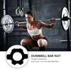 Dumbbells 4 PCS Dumbbell Bar Nut Barbell Fixed Accessoriesホームジム機器カラーエクササイズハンドルプレートフィットネス用品