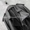 Модная крутая женская короткая куртка, черная кожаная куртка для женщин, размер S, M L, премиум-подарок