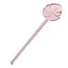 Party Favor Personaled Leave Acrylic Drink Stirrers Graverade Swizzlestir Sticks Namn Taggar Place Cards Baby Show