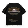 T-shirts hommes HMZ 2023 Été surdimensionné Tee Coton Mâle Hip Hop T-shirt Panda Graffiti Harajuku Lâche Hommes Cool Chemise Couple Vêtements 5XL