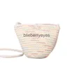 Cross Body New Bag Spring/Summer 2023 New Fashion Beach Straw Woven Bag Crossbody Bucket Bagblieberryes