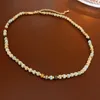 Choker Vintage Natural Stone Beaded Necklace With Sweetness Fashion Design Collar Chain Party Daily Versatile For Women