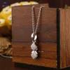 0.234 TDW Round Brilliant Cut Diamond Pendant With Chain White Gold Certified/Non Certified Diamond Cvd Diamond Jewelry