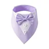 Dog Apparel Comfortable Fashion Adjustable Tuxedo Bow Ties Pet Saliva Towel Formal Tie Collar Necktie