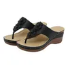 Summer Flat Nine Sandals Women Fashion for Wide Wedge Width 840 5