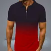 Mens Designers T Shirts Men Slim Fit Tshirt Gradient Högkvalitativ Black White Orange Tees Streetwear Plus Size M3XL3312441