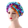 Cappellini Turbante femminili Croce Pronti da indossare Foulard Cofano Testa araba Avvolgere Donne africane Treccia Turbanti Auto Gele Headties Cappello Hijab