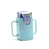 컵, 요리기구 유아 아기 음료 컵 홀더 먹이 소품 조절 가능한 핸들 우유 상자지지 유출 방지 케이스 OTE5U