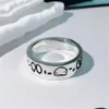 Skull Street Titanium Steel Band Ring Fashionカップルパーティー結婚式の男性と女性のジュエリーパンクリングギフトBox261i