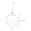 Kerstversieringen 20 stuks doorzichtige kerstballen transparante invulbare ballen 8 cm kerstboom hangende ornamenten bruiloft mas party woondecoratie 231013