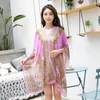 Scarves Sunscreen Chiffon Shawl Flower UV Resistant Cycling Beach Pearl Button Multi-color Scarf Printing Women's Silk