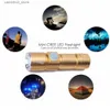 Torches Mini LED Flashlight Adjustable Focus Zoom 3 Modes Mini USB Flashlight Rechargeable Lithium Battery Flashlight LED Torch Q231013