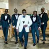 Men's Suits Men For Wedding Summer Beach Suit Ivory Groom Tuxedos 3Piece Costume Homme Slim Fit Terno Masculino Trajes De Hombre
