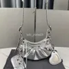 Fille Fashion Hobo Sac Sacs de créateurs Famille Paris Moto Trois en un Huile Cire Vachette Cracked Dent Petit Nombre Le Cagole Épaule de haute qualité Femme 15i6