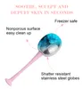 Rostfritt stål Cryo Ball Handheld Facial Massage Cooling Gel Ice Facial Globes Beauty Health Skin Care Tools Tools