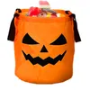 Autres fournitures de fête d'événement Halloween Glowing Candy Bag Sacs de citrouille Trick or Treat Sacs avec lumière LED Réutilisable Polyester Candy Bucket Party Decor Sac cadeau 231013