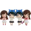 Mascot Costumes 18cm Anime Figure Girlfriend For Hire Sarashina Roka Casual Wear Blue Show Bow Cute Kawaii Pose Model Model Dolls Toy Pvc