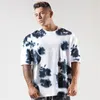 Men's T Shirts Summer Sports T-shirt Round Neck Cotton Running Short Sleeve Top Casual Hip Hop Style Jogger Fitness LARGE