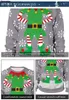 Herrtröjor män kvinnor älva ful jul tröja xmas jumpers toppar 3d roliga tryckta tröjor par pullover festliga kläder