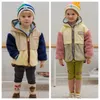 Koreaanse PS-merk 2023 winter kinderjasje jas peuter meisjes leggings jongens broek kinderen lange mouwen T-shirts outfit set 231013