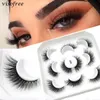 フェイスリラッシュ卸売まつげ25/50ペアVisofree 3D Mink Lashes Natural Walseまつげ柔らかいかすかな化粧偽のアイラッシュCilios in Bulk 231012