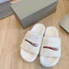 Balencaigaity Luxury Designer Men Women Slippers Ladies Wool Slides Winter Fur Fluffy ch Furry Warm Letters Sandals Comfort