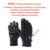 Cinq doigts gants gants d'hiver hommes écran tactile antidérapant unisexe imperméable coupe-vent chaud cyclisme gants froids mode fermeture éclair gants de sport 231013