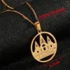 Pendant Necklaces Stainless Steel Lalish Necklace Gold Color Yezidi Faith Pilgrimage Women Jewelry302z