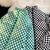 Men's Down Parkas Winter Streetwear Oversize Plaid Bubble Coat Japanese Style Retro With Contrast Warm Puffer Jacket Husband Men 231012