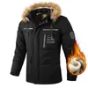Erkek ceketler kış kalınlaşmış moda kore baskısı kadın boş zaman rüzgar geçirmez ve yağmur geçirmez açık hava sporları kamp kapşonlu ceket