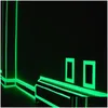 Feestdecoratie Feestdecoratie 5M Lichtgevende zelfklevende tape Sticker Poluminescent Glow In The Dark Diy Muur Fluorescerend Veiligheid Em Dhdrs