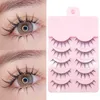 False Eyelashes Manga Lash Makeup Lashes Wispy Mink Cosmetics Korean Style Cosplay Soft Natural 231012