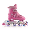 Inline Roller Skates Flashing All Light Up Pink Aggressive Electric Skateboarding Shoe 231012