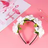 Bandanas Hair Hoop Creative Headwrap Band роза