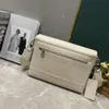 New Fashion Designer bag men Trio Messenger bag high quality Crossbody bags Womens classic white luxury handbag bags wallet embossed Leather shoulder bags