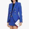 Ternos femininos blazers feminino terno de escritório jaqueta roupa formal bolsos lantejoulas design animal impressão senhora outwear plus size S-2XL