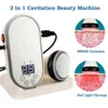 Outros itens de massagem 2 em 1 80KHz cavitação ultrassônica máquina de perda de peso ultrassom massagem corporal gordura reduzir ferramenta de emagrecimento terapia LED com espelho 231012