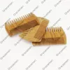 Moq 50pcs Amazon Green Sandal Wooden Hair Combs Dual Dual Sides Fine Coarse Hairs Brush Logo Men Grooming Combs zz