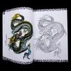 Tattoo Books Dragon Tattoo Book Chinese Mythology Tattoo Splendid Atlas Phoenix Totem Line Drawing Colorful Pattern Accessories Body Art A3 231012