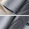 Women's Wool Blends Simple Solid Coat 5 Colors Korean Style Loose Autumn Winter Chic Streetwear S4XL Double Breasted Girls Cloth 231012