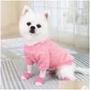 Hundkläder hundkläder strumpor hundskydd med tecknad mönster för utomhus hem trädgård husdjur leveranser hund leverans ot7oc