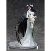 Mascot kostymer 25 cm anime figur Overlord albedo odöda kung vit bröllopsklänning modell dockor leksak present samla boxade ornament pvc material