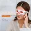 Dispositifs de soins du visage 3D LED thérapie par la lumière masque pour les yeux Masr chauffage Spa vibration visage sac pour les yeux élimination des rides soulagement de la fatigue dispositif de beauté Dhacm