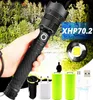 مصباح يدوي LED 90000 Lumens XHP702 أقوى مصباح يدوي 26650 USB Torch XHP70 مصباح الصيد مصباح Light745504