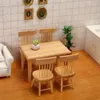 Doll House Accessories 1 12 Mini Wood Tables Dollhouse Diy Decoration Mini Scene Table and Chair Model Table Furniture Toys Doll House Accessories 231013