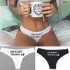 Kvinnor Gud välsigne detta måltidsbrev Utskrift underkläder Borrar Thongs Underwear Underpants Cotton Panties Knickers196e